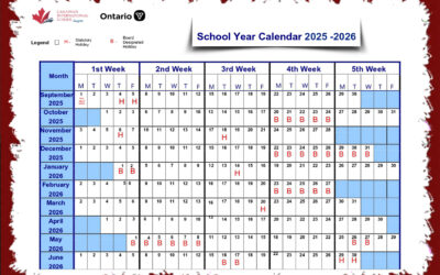 Official school holidays at the Canadian International School in Tangier and the religious and national holidays for the 2025-2026 academic year.